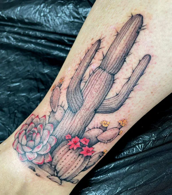 Desert Cactus Tattoo 2
