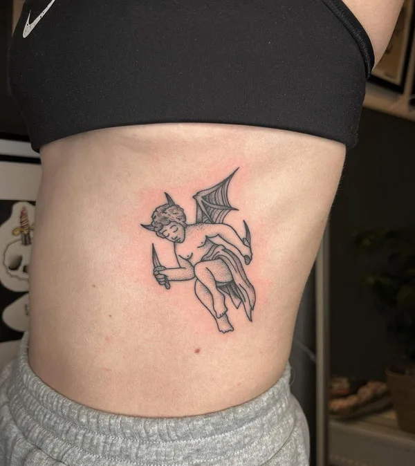 Devil Cupid Tattoo 2