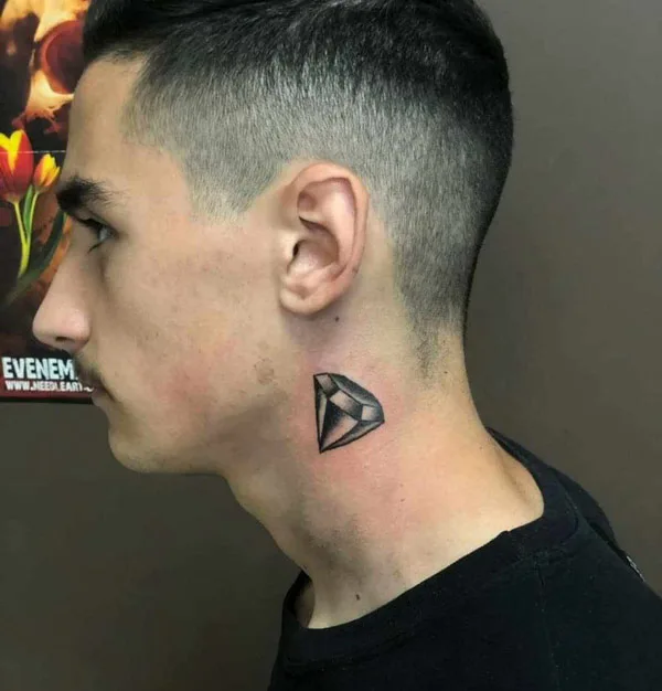Diamond Neck Tattoo 2