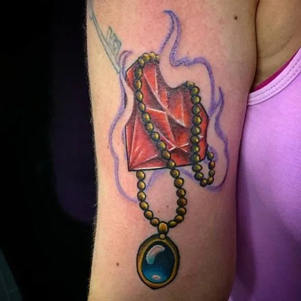 Diamond Necklace Tattoo 1
