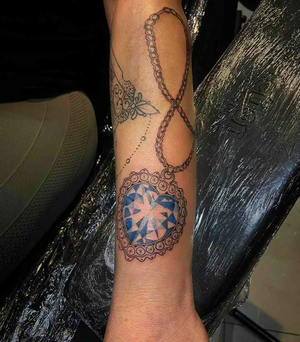 Diamond Necklace Tattoo 2