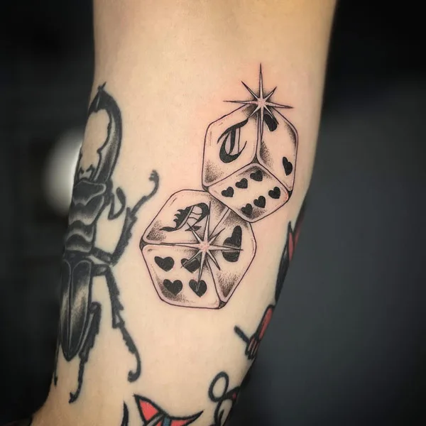 Dice tattoo 1