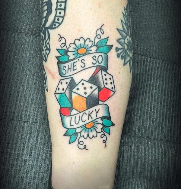 Dice tattoo 10