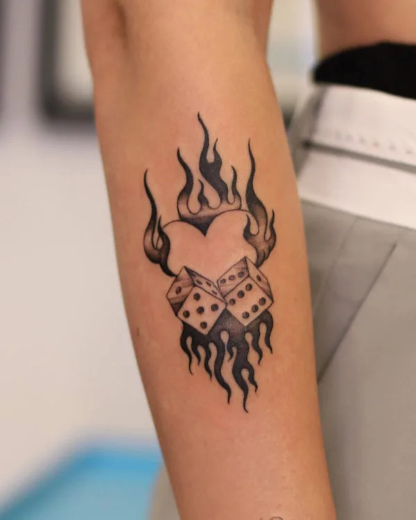 Dice tattoo 11