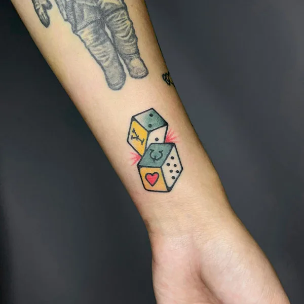 Dice tattoo 13