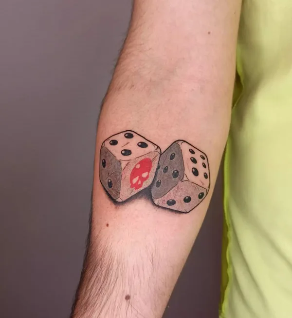 Dice tattoo 16