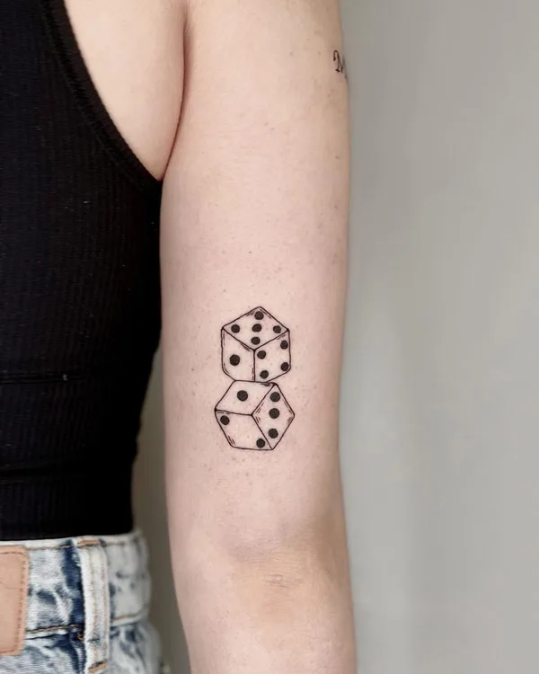 Dice tattoo 19