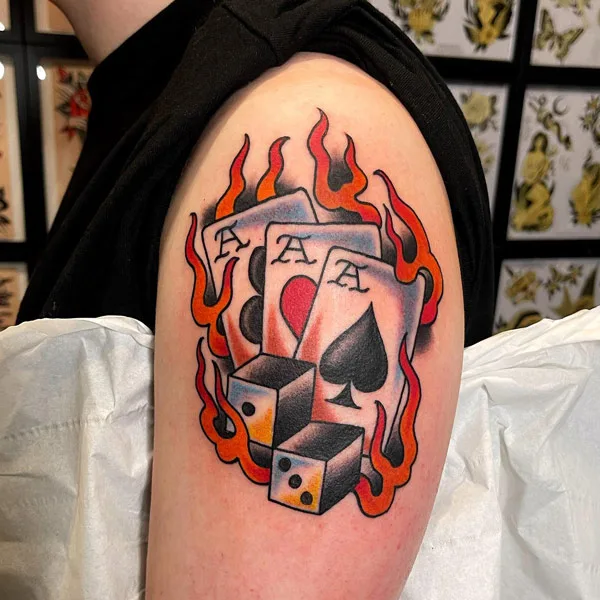 Dice tattoo 2