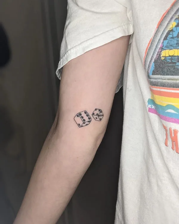 Dice tattoo 22