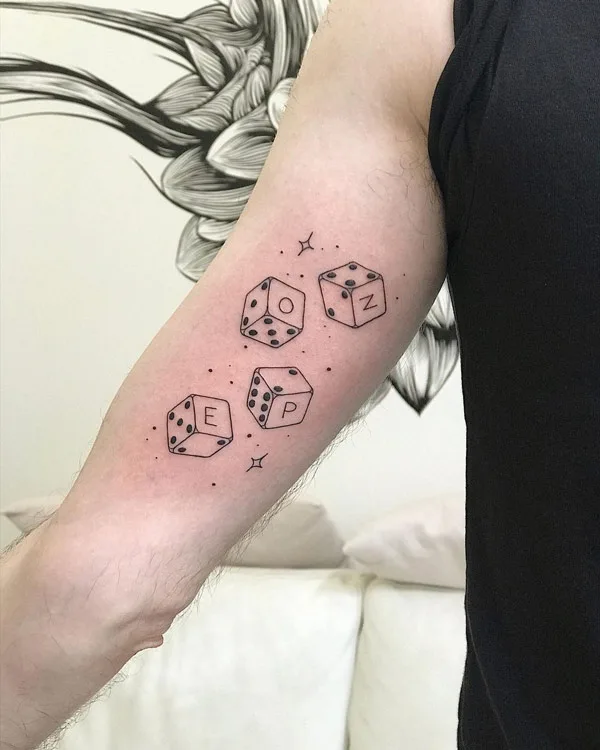 Dice tattoo 24