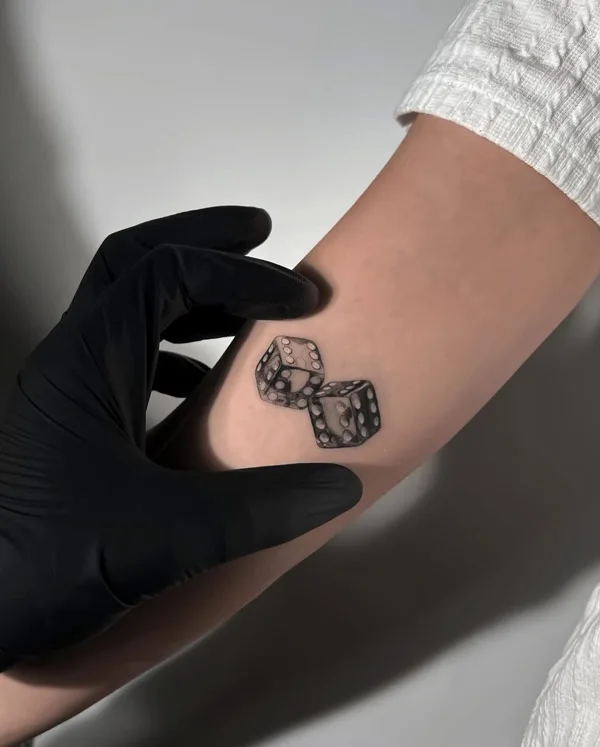 Dice tattoo 25