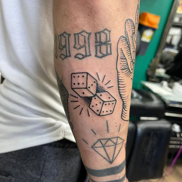 Dice tattoo 27