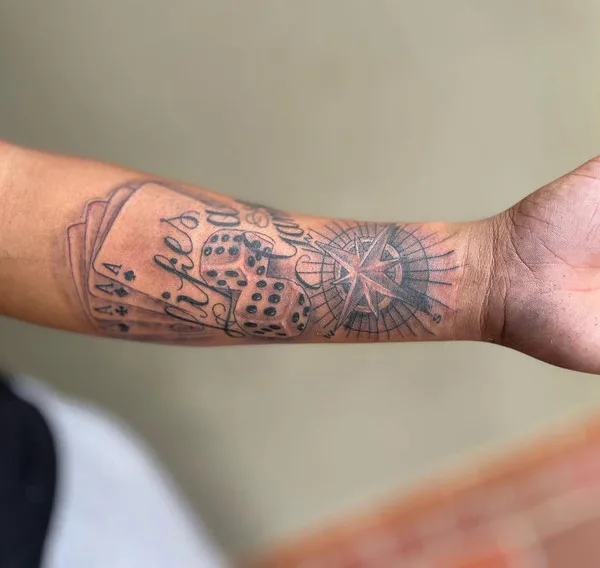 Dice tattoo 28