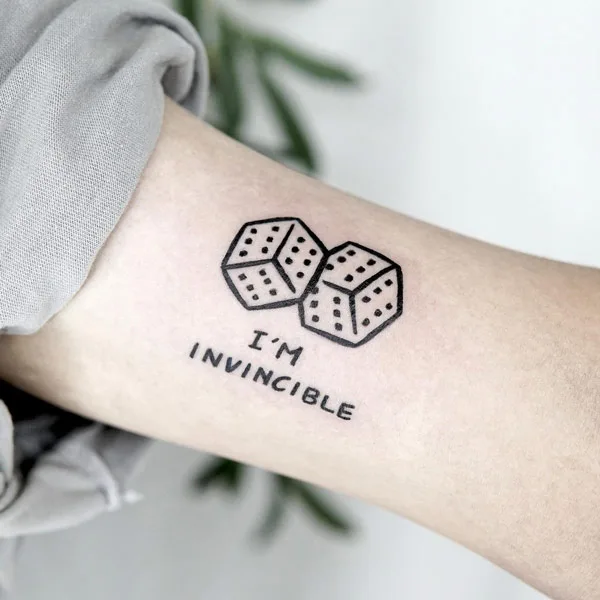Dice tattoo 36