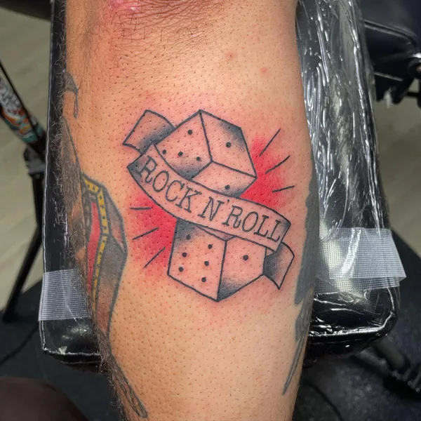 Dice tattoo 38