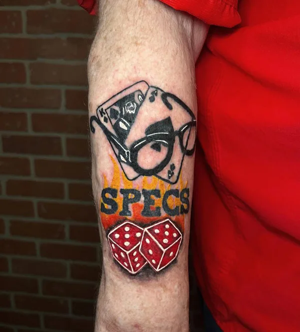 Dice tattoo 4