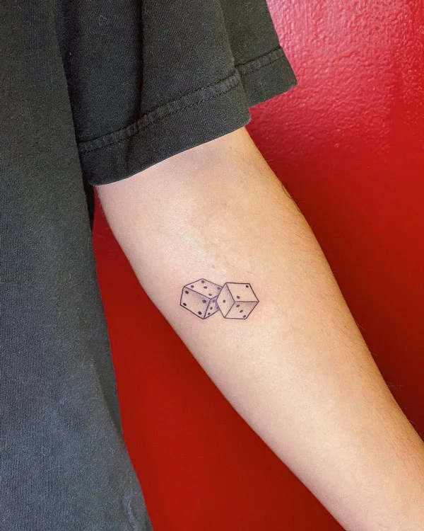 Dice tattoo 44