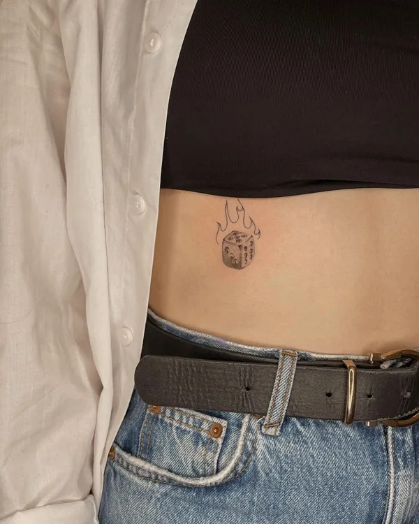 Dice tattoo 45