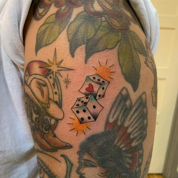 Dice tattoo 49