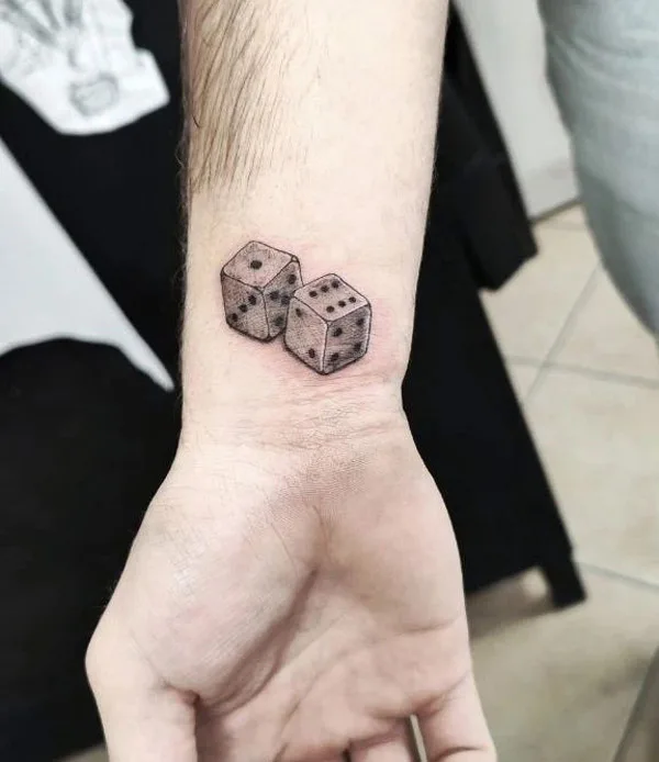 Dice tattoo 5