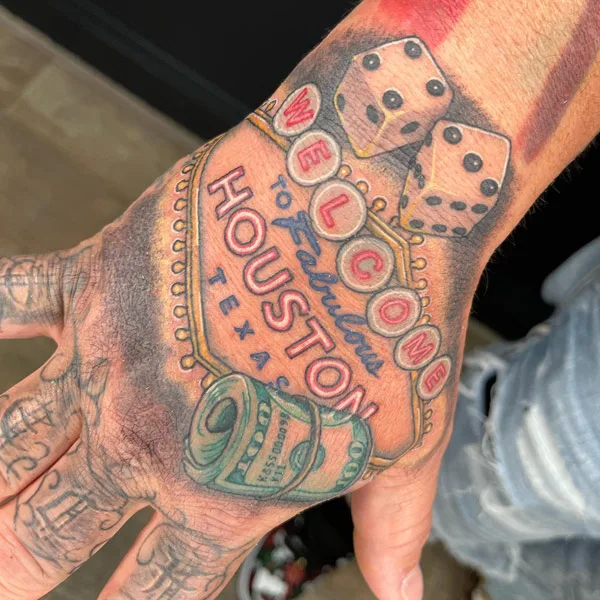 Dice tattoo 51