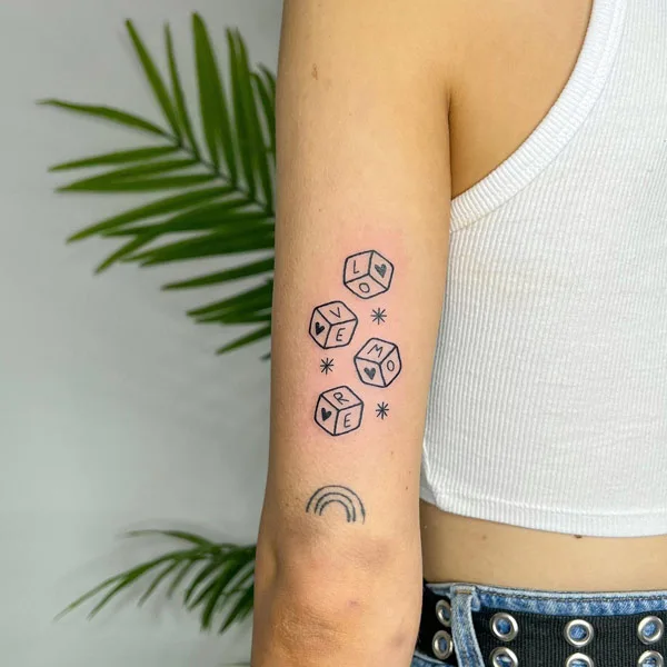 Dice tattoo 52
