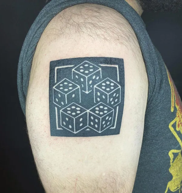 Dice tattoo 55