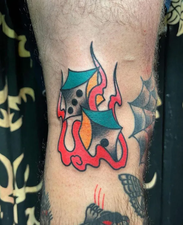Dice tattoo 58