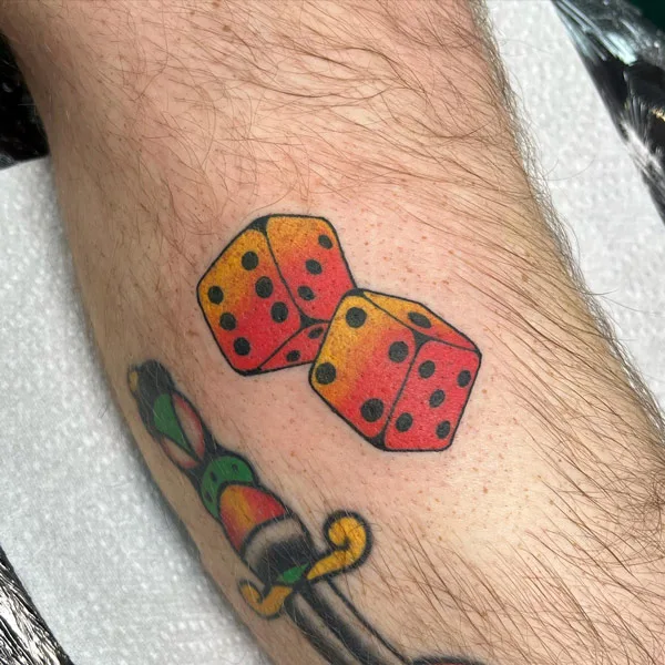 Dice tattoo 6