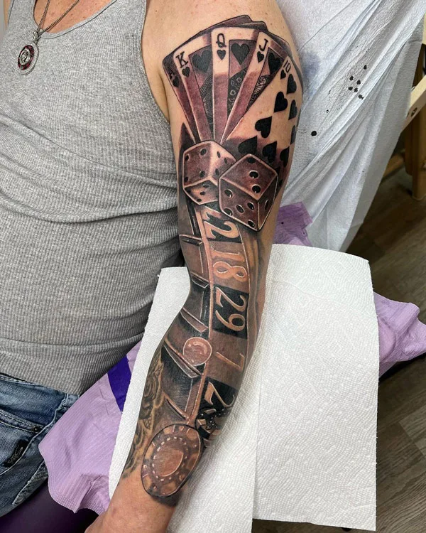 Dice tattoo 60