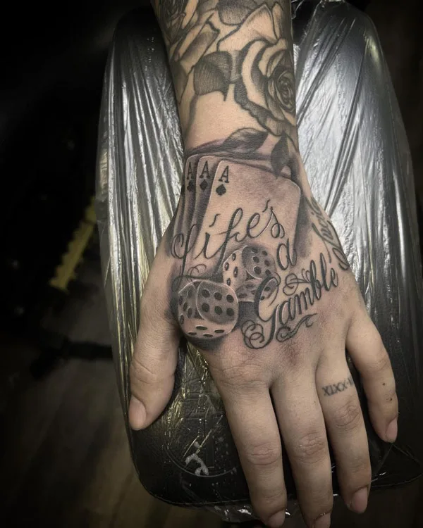 Dice tattoo 61
