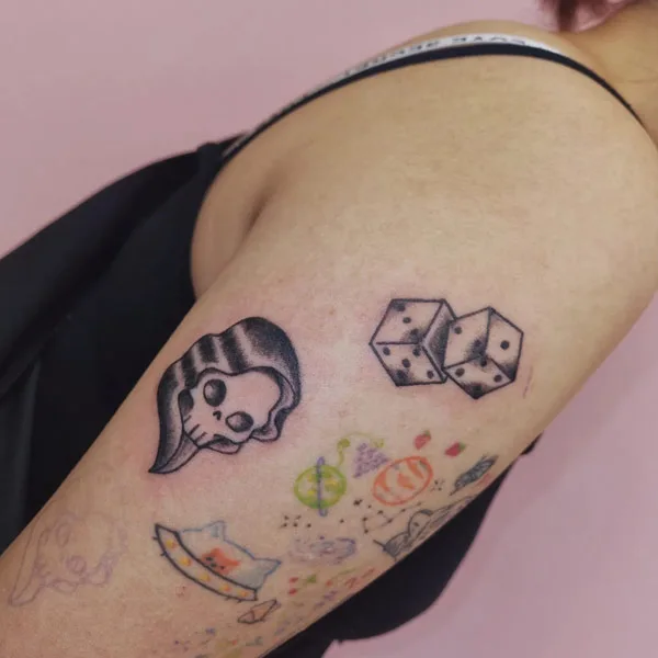 Dice tattoo 67
