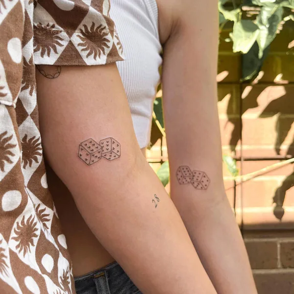 Dice tattoo 70