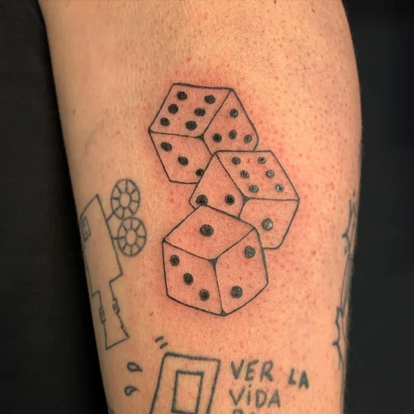 Dice tattoo 72