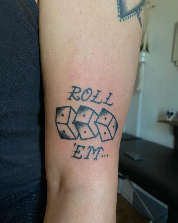 Dice tattoo 73