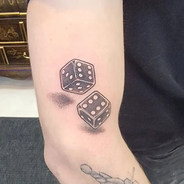 Dice tattoo 75