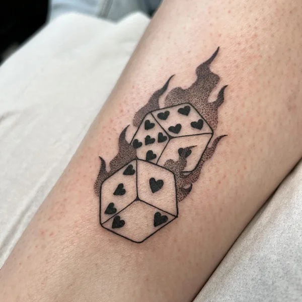 Dice tattoo 76