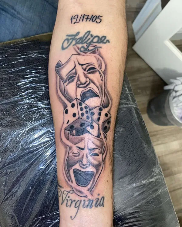 Dice tattoo 77