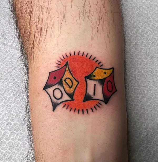 Dice tattoo 8