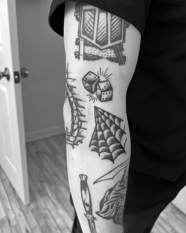 Dice tattoo 80