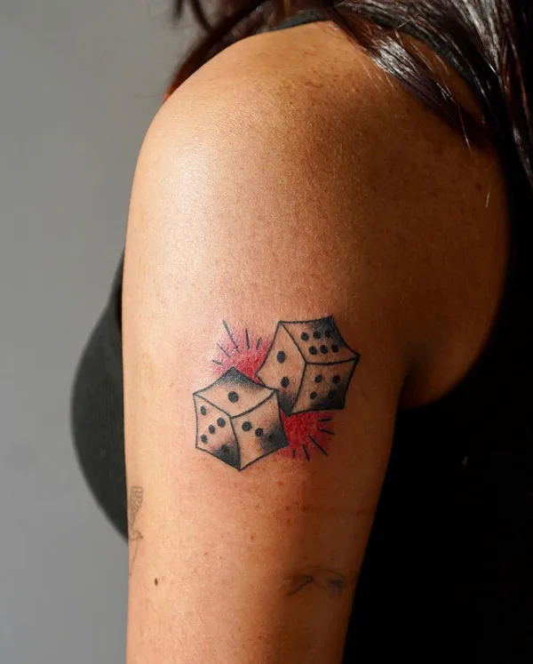 Dice tattoo 84