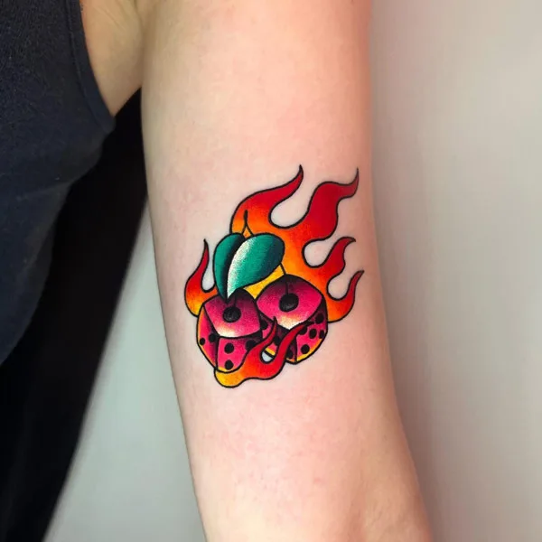 Dice tattoo 9