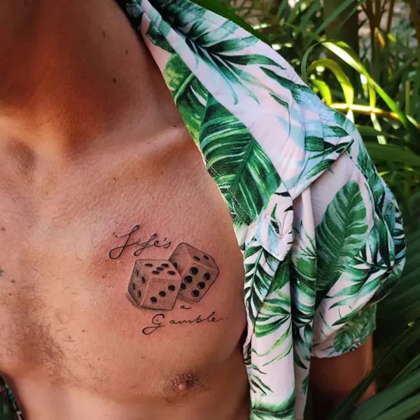 Dice tattoo 91