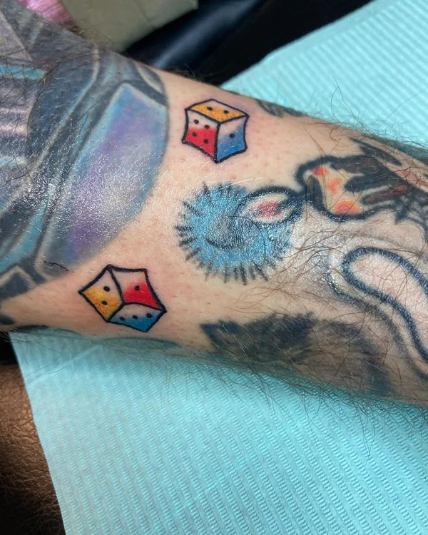 Dice tattoo 92