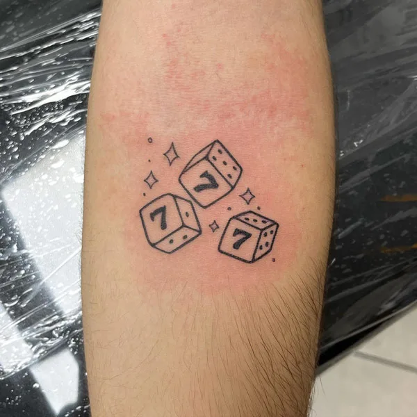 Dice tattoo 95