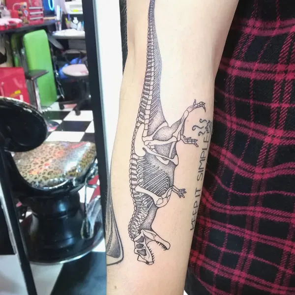 Dinosaur Skeleton Tattoo 2
