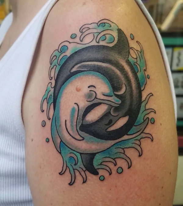 Dolphin Yin Yang Tattoo