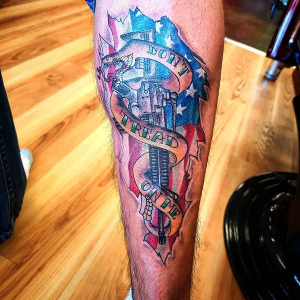 Don't tread on me tattoo 16