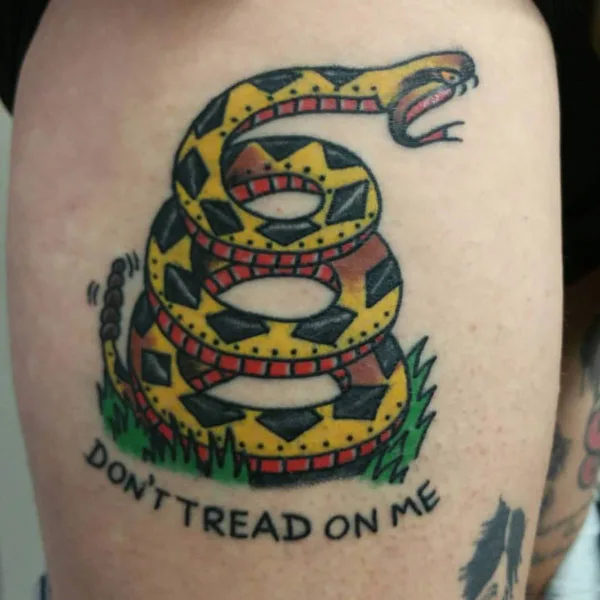 Don't tread on me tattoo 20