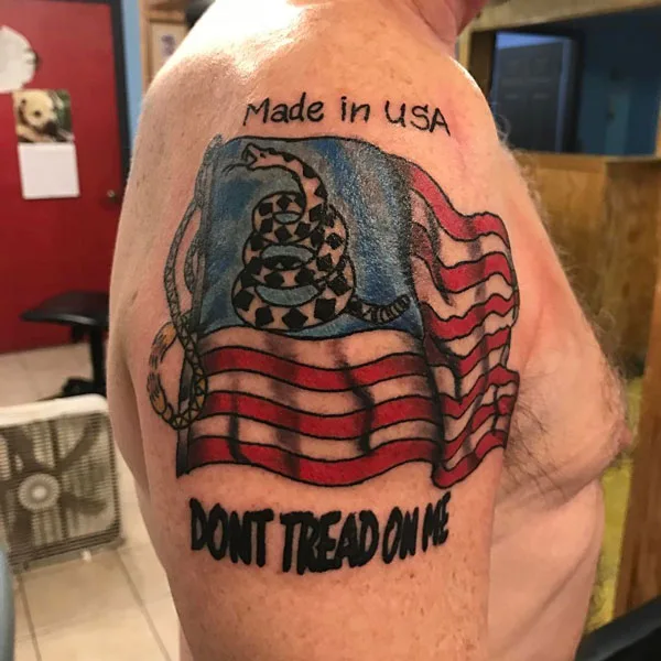 Don't tread on me tattoo 21